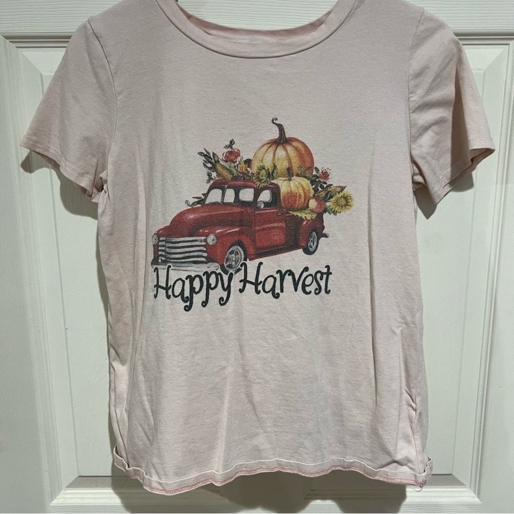 Fall Truck Pumpkin Shirt M